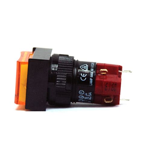 Pc Deca Push Button Switch D Lat Ab Spst Alternate Bulb Lamp Acdc