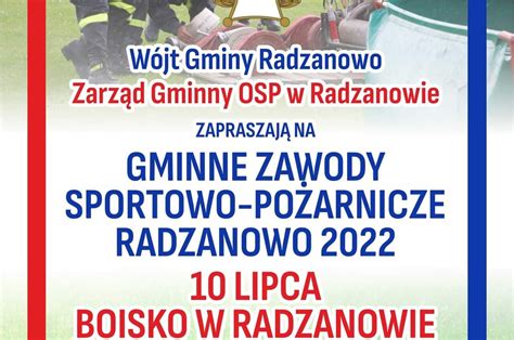 Zawody Sportowo Po Arnicze Gmina Radzanowo