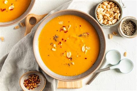 Vegan Pumpkin Soup With Peanut Butter Mrs Joness Kitchen