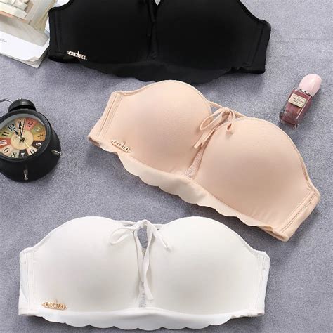 Women Sexy Strapless Bra Invisible Push Up Bralette Lingerie Underwear