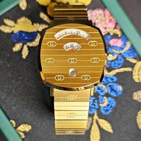 Gucci Grip Watch 1573 Gold Plated Its About Time And Jewelry