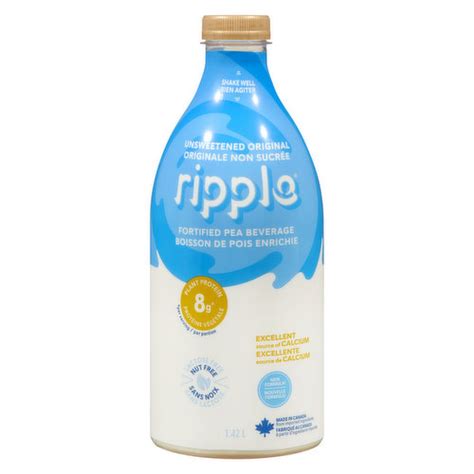 Ripple Pea Milk Original Unsweetened Choices Markets