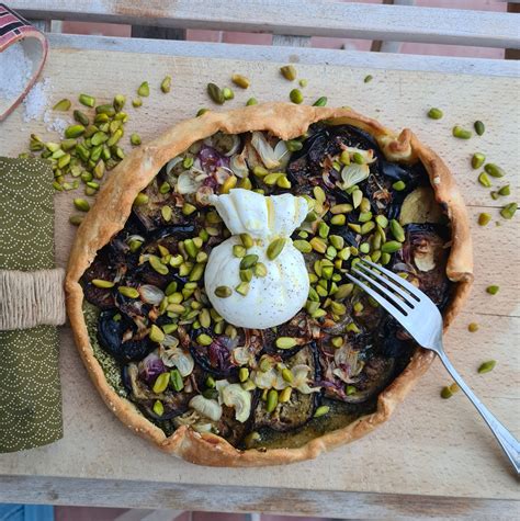 Tarte Aux Aubergines Et La Burrata Au Bonheur En Vrac