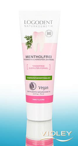 Logodent Mentholfrei Rosmarin & Kräuter Zahngel 75 ml