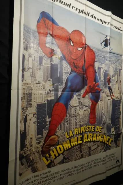 L Homme Araignee Spider Man Affiche Cinema Super Heros Comics Bd 1977 Marvel Eur 100 00