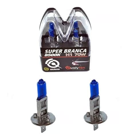 Par De Lâmpadas Super Brancas H1 De 24volts Caminhão 8500k