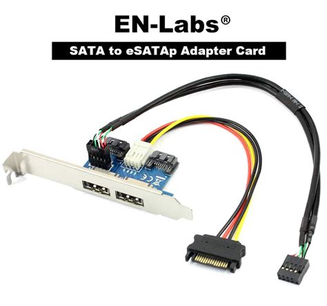 Desktop 2 Ports SATA To Power ESATA ESATAp 9Pin To USB 2 0 Converter