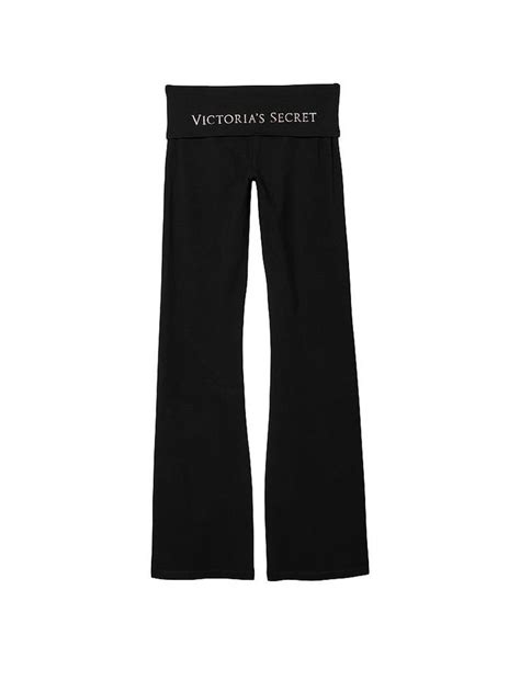 Yoga Foldover Cotton Flare Legging Victoria S Secret Flare Legging