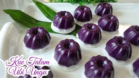 Resep Kue Talam Praktis Kue Basah Talam Ubi Ungu Lembut Dan Enak