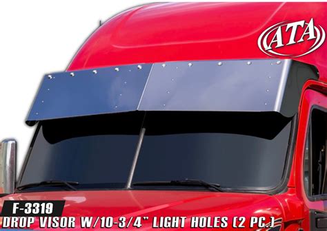 Freightliner Cascadia Visors Shark Chrome Shop