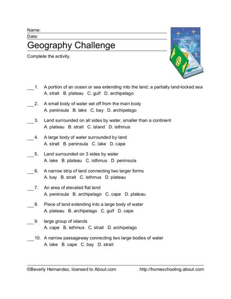 5th Grade Geography Questions