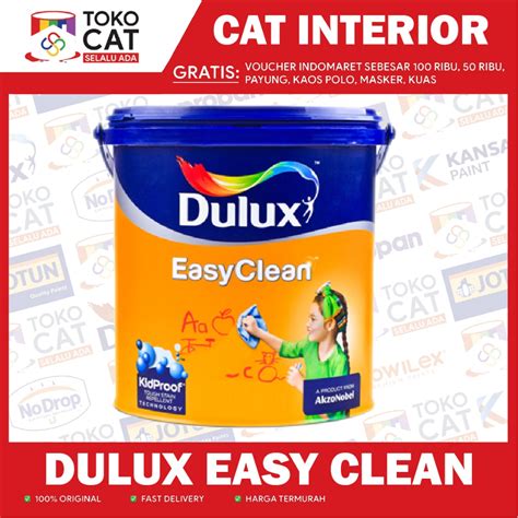 Jual Cat Tembok Interior Dulux Easy Clean Anti Virus Bisa Request