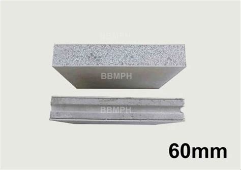 60mm EPS Cement Sandwich Wall Panel For Exterior Walls At 74 Square