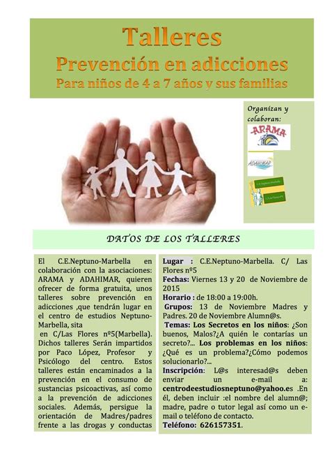 Taller De Prevencion De Adicciones Para Niños Noticias Niños