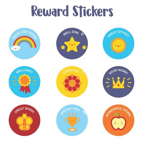 Printable Reward Stickers For Kids