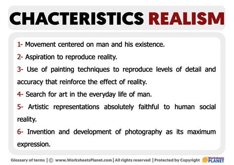 characteristics  realism