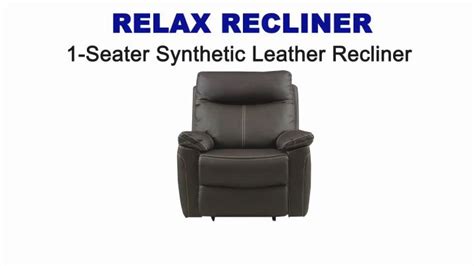 Homemaker Furniture Relax Recliner Synthetic Leather Seater Lazada Ph