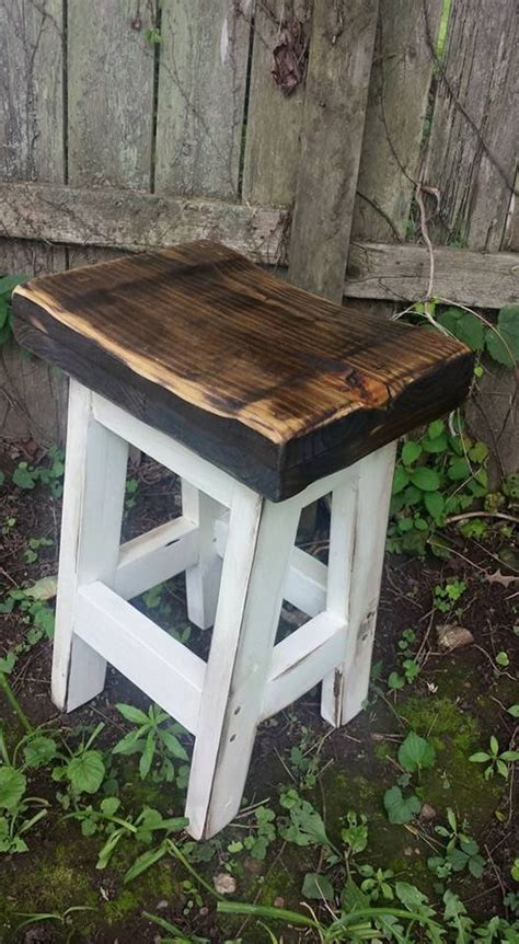 Rustic Farmhouse Bar Stool Farm House Country Kitchen Etsy