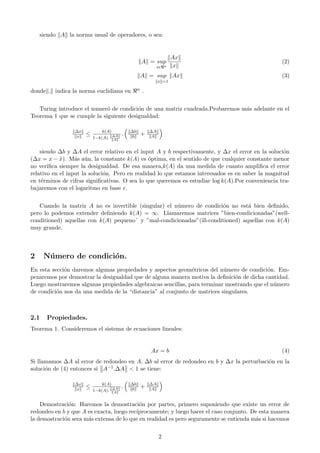 Numero De Condicion Pdf