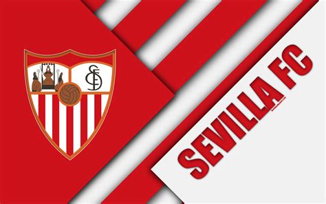 Sevilla Fc, 4k, Spanish Football Club, Logo, Material - Logo Sevilla Fc (#2166892) - HD ...