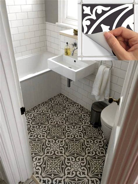 Removable Floor Tile For Bathroom - wallpops floor tiles