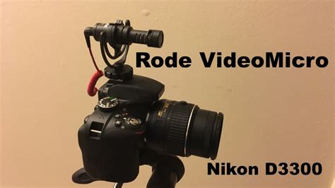 Rode VideoMicro Microphone Test YouTube