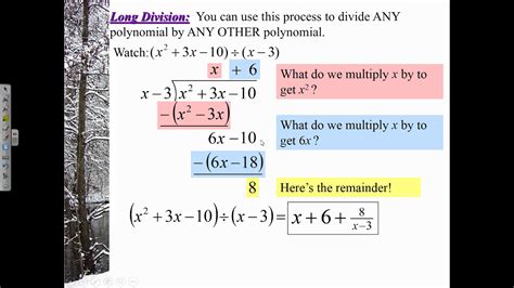 7 1 Define And Divide Polynomials Youtube