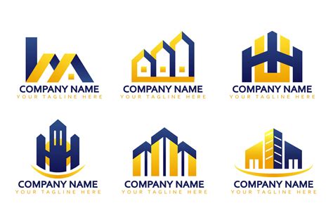 Construction Company Logo Set 17788565 Vector Art At Vecteezy