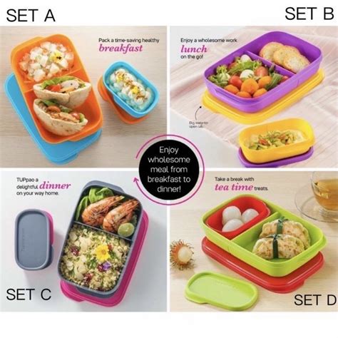 Tupperware Foodie Buddy Lunch Box 560ml Free Inner Container 120ml 1