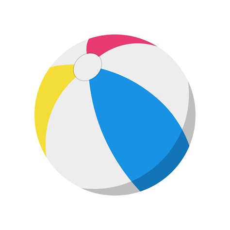 Beach Ball Flat Design Vector 13809267 Vector Art At Vecteezy