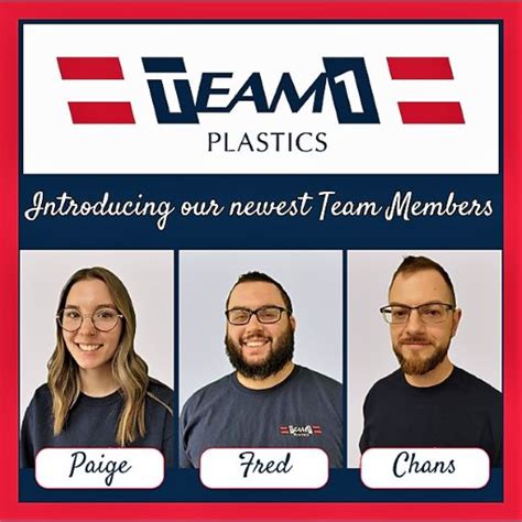 Team 1 Introduces Newest Team Members Team 1 Plastics