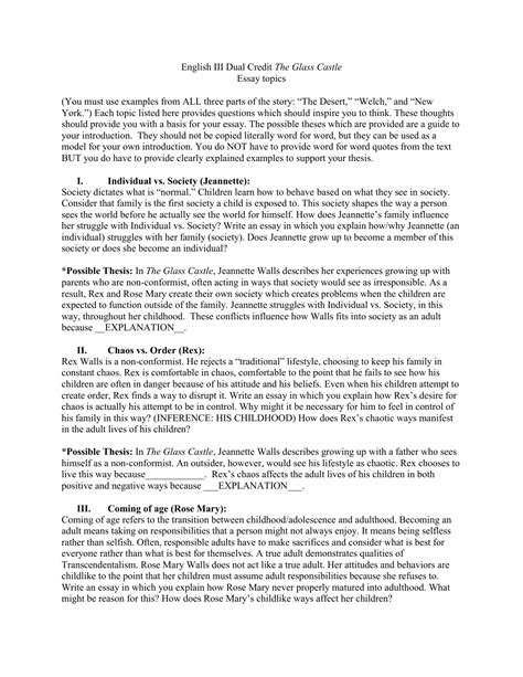 Glass Castle Summary Part 3 at Roberta Shanklin blog