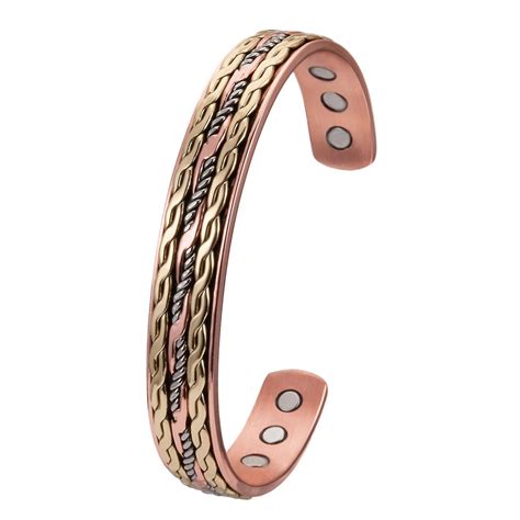 Pulseira De Terapia Magn Tica De Cobre Pulseira Anti Fadiga Para Homens