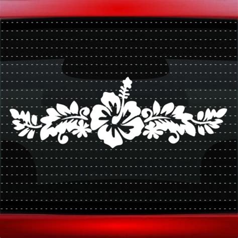 Hibiscus 5 Hawaiian Flower Cute Car Decal Window Sticker Aloha 20