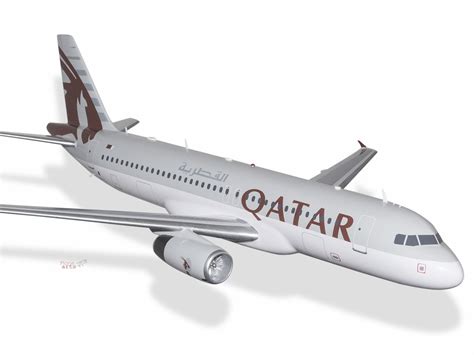 Airbus A320 Qatar Airways Model PlaneArts