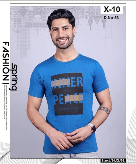 X10 Men Round Neck Printed Cotton T Shirts At Rs 119 Anna Nagar