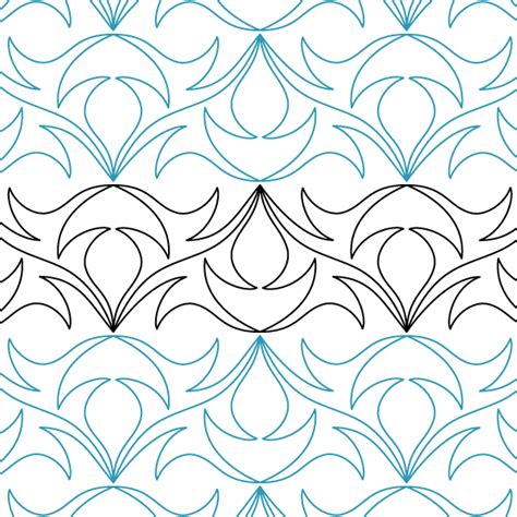 Dancing Filigree Digital Quilts Complete Longarm Continuous Line