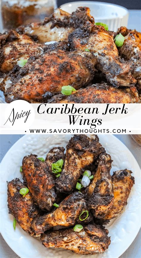 Jamaican Jerk Chicken Wings Recipe Jamaican Dishes Recipes