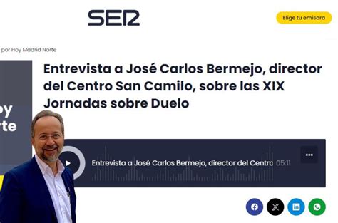 Entrevista A Jos Carlos Bermejo En La Ser Jos Carlos Bermejo