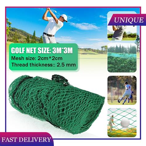 10ft Golf Practice Hitting Net Heavy Duty Impact Border Barrier Mesh Netting Football Netting