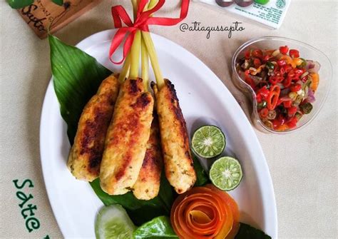 Resep Sate Lilit Ayam 321 Oleh Ati Agus Sapto Moms Firza Cookpad