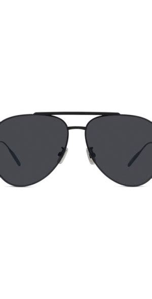 Givenchy Gv Speed 59mm Mirrored Pilot Sunglasses In Matte Black Smoke Mirror At Nordstrom