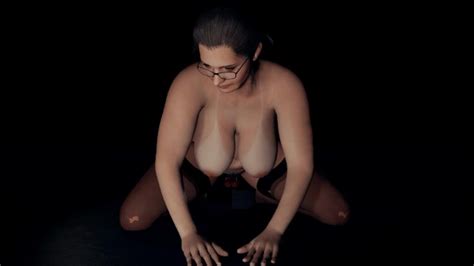 Granny Anal Riding Dildo