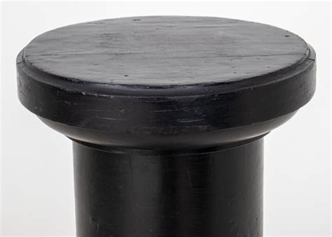 Neoclassical Ebonized Wood Column Pedestal For Sale At 1stdibs