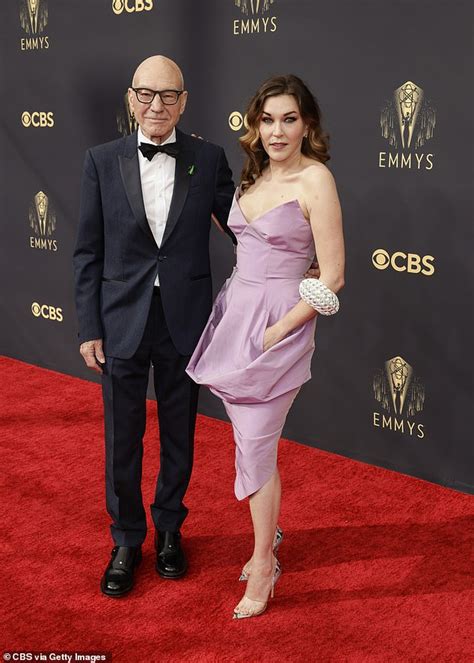 Patrick Stewart & wife Sunny Ozell - 2021 Emmy Awards