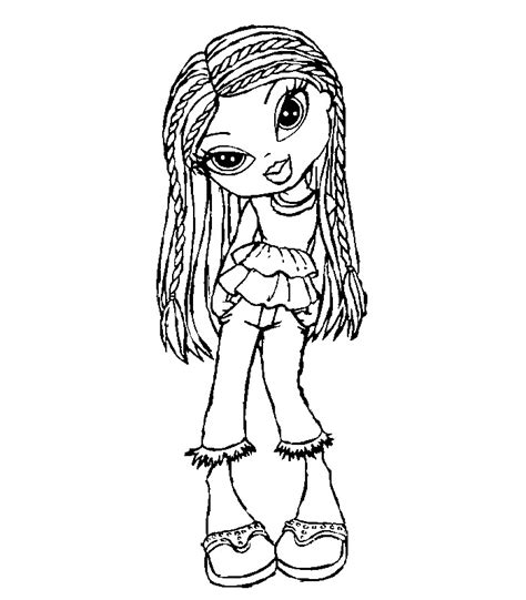 Kids N Coloring Page Bratz Kidz Bratz Kidz