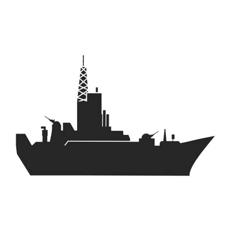 Luxury Military Ship Watercraft Icon Free Download