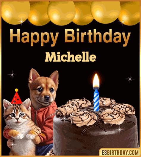 Happy Birthday Michelle  🎂 Images Animated Wishes【28 S】