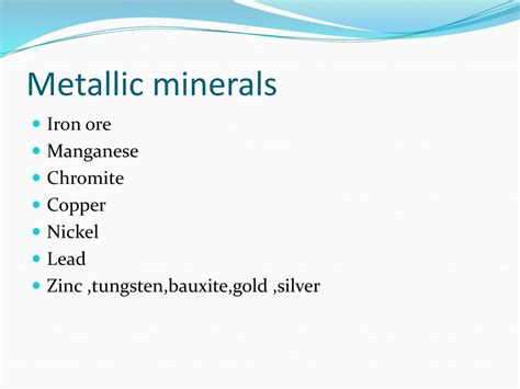 minerals powerpoint  learnpick india