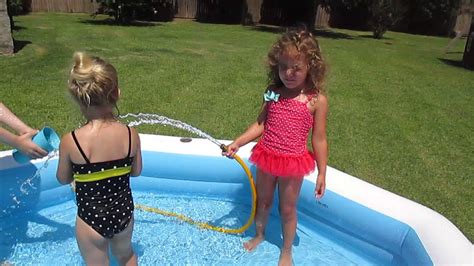 Pool Fun In The Backyard Youtube